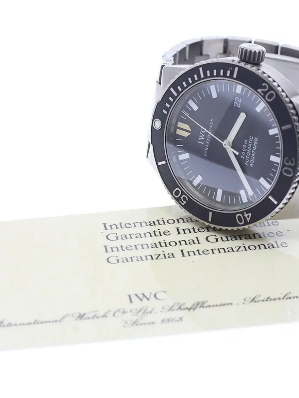 IWC SCHAFFHAUSEN GST aqua timer IW353601 Date Automatic Men's Watch_965217